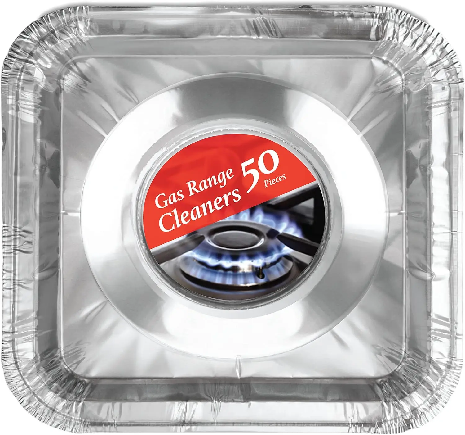 50 Pack Disposable Gas Burner Liners, 8.5x8.5 In Aluminum Foil Stove Covers, Range Protectors, Catch Food Spills
50 Pack Disposable Gas Burner Liners, 8.5x8.5 In Aluminum Foil Stove Covers, Range Protectors, Catch Food Spills