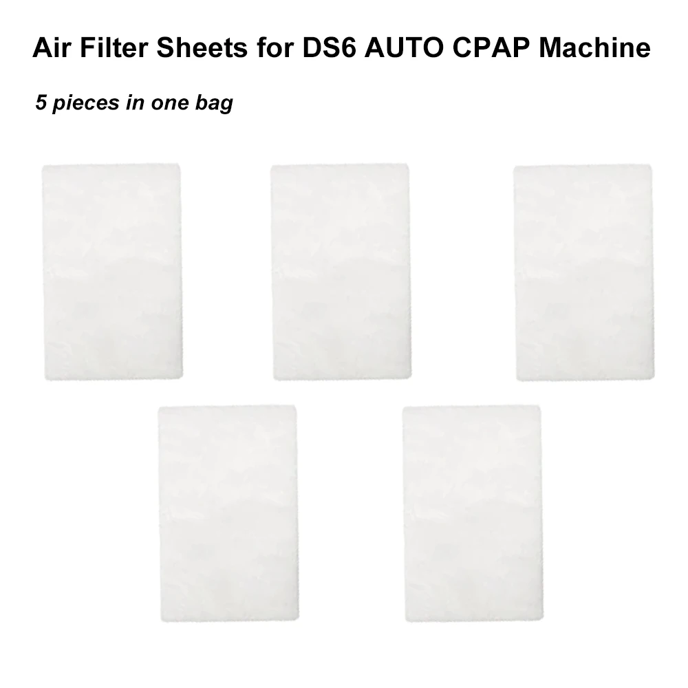 Replacement CPAP Filter Compatible for DS6 Respirator Air Filter Sheets for DS6 AUTO CPAP Machine 5pcs in One Bag
Replacement CPAP Filter Compatible for DS6 Respirator Air Filter Sheets for DS6 AUTO CPAP Machine 5pcs in One Bag