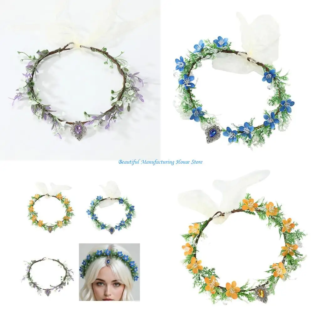 E56A Breathable Fabric Floral Crowns Lightweight Design For Bridesmaids Dance Performances Everyday Wear
E56A Breathable Fabric Floral Crowns Lightweight Design For Bridesmaids Dance Performances Everyday Wear