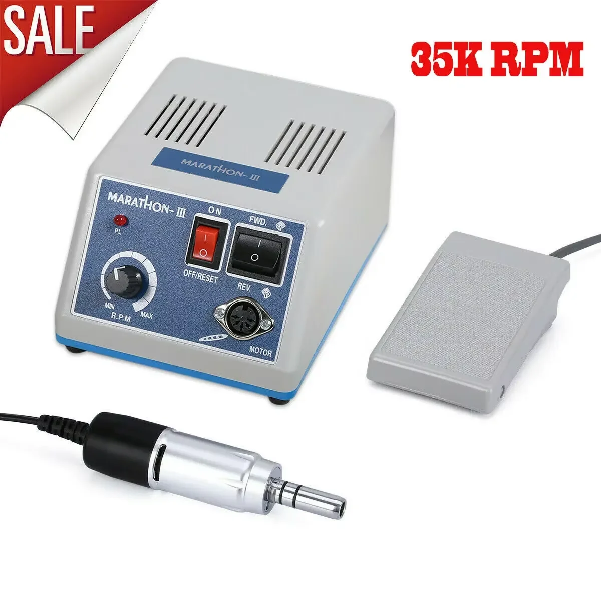 Dental Lab Marathon Standard E-Type Electric Micromotor Polishing Unit N3+35K RPM Handpiece Kits 110V/220V
Dental Lab Marathon Standard E-Type Electric Micromotor Polishing Unit N3+35K RPM Handpiece Kits 110V/220V
