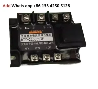 Original genuine KEJIKEYI Hangzhou Xizi TY-220D50XE F G H half wave fully isolated single-phase AC voltage regulating module
Original genuine KEJIKEYI Hangzhou Xizi TY-220D50XE F G H half wave fully isolated single-phase AC voltage regulating module