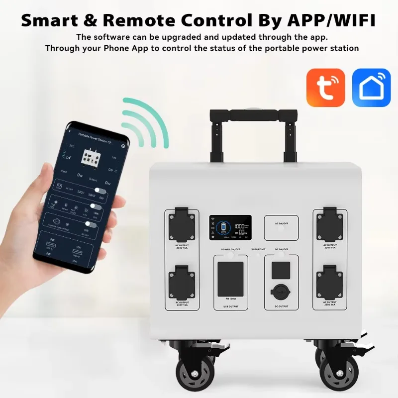 EU Warehouse 3000W Mobile Power Station Solar Generator Pure Sine Wave Home Outdoor Camping Solar Energy Storage Solar Panel
EU Warehouse 3000W Mobile Power Station Solar Generator Pure Sine Wave Home Outdoor Camping Solar Energy Storage Solar Panel