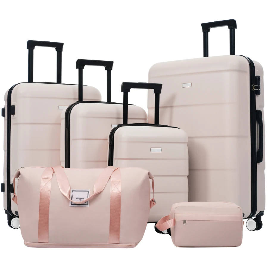 Hardshell luggage sets for travel: polycarbonate, black, ultra-lightweight with TSA lock, double spinner wheels, 16+20+24+28+2
Hardshell luggage sets for travel: polycarbonate, black, ultra-lightweight with TSA lock, double spinner wheels, 16+20+24+28+2