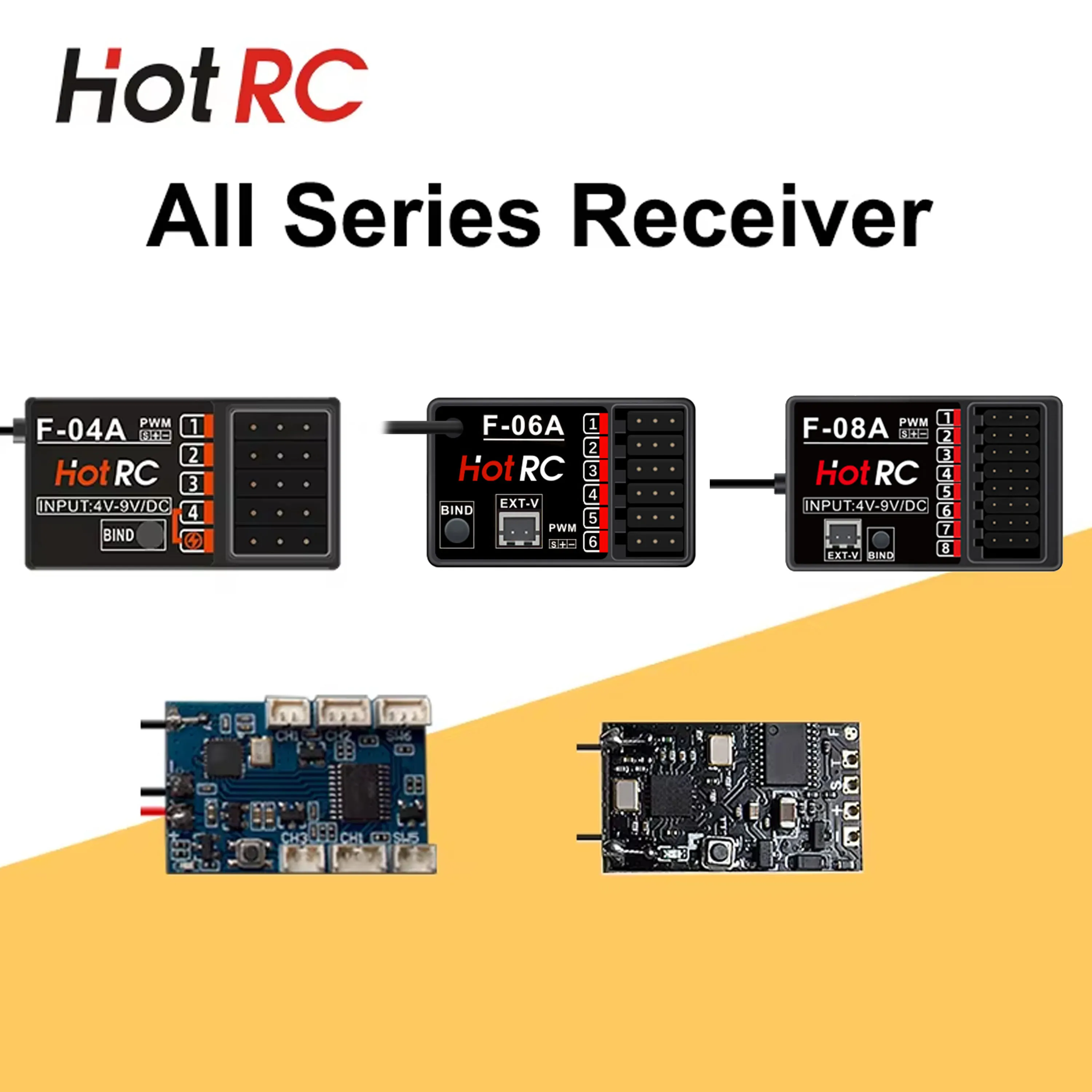 RC Model Parts 4 Channels 6 Channels 8 Channels Receiver for HotRC CT-4A CT-6A HT-6A HT8A DS600 for Car Radio Control Airplane
RC Model Parts 4 Channels 6 Channels 8 Channels Receiver for HotRC CT-4A CT-6A HT-6A HT8A DS600 for Car Radio Control Airplane