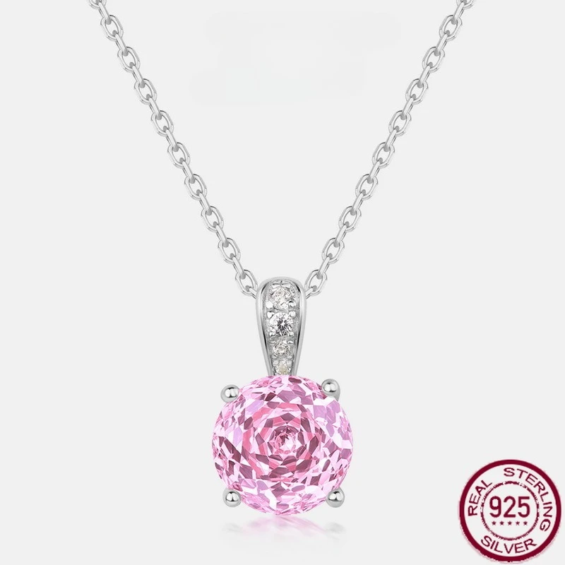 New S925 Pure Silver Millennium Rose Cut 3A Zirconia Silver Super Sparkling Treasure Necklace Fashion Wedding Jewelry
New S925 Pure Silver Millennium Rose Cut 3A Zirconia Silver Super Sparkling Treasure Necklace Fashion Wedding Jewelry