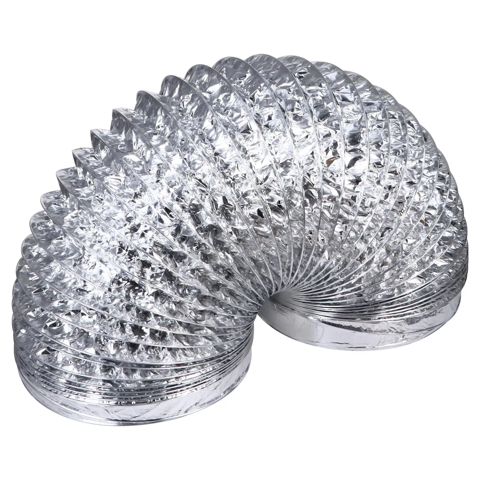Aluminum Foil Ducting Flexible Air Duct Double Layer Telescopic Pipeline Vent Hose Kitchen Accessories Dryer Vent Heat
Aluminum Foil Ducting Flexible Air Duct Double Layer Telescopic Pipeline Vent Hose Kitchen Accessories Dryer Vent Heat