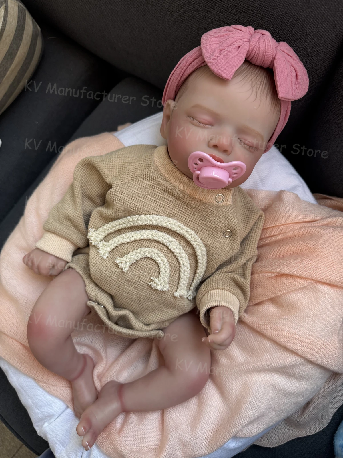 45CM Finished Reborn Baby Dolls Rosalie Full Vinyl Body Hand-painted Hair 3D Skin Visible Veins for Girls Gift
45CM Finished Reborn Baby Dolls Rosalie Full Vinyl Body Hand-painted Hair 3D Skin Visible Veins for Girls Gift