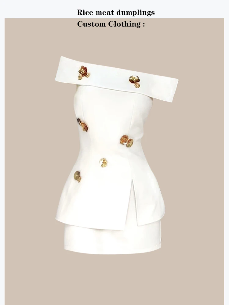 Slimming Floral Embellished Split Design Waist-Cinching Summer Top Women's High Waist Half Skirt Fashion Set Spring Summer
Slimming Floral Embellished Split Design Waist-Cinching Summer Top Women's High Waist Half Skirt Fashion Set Spring Summer