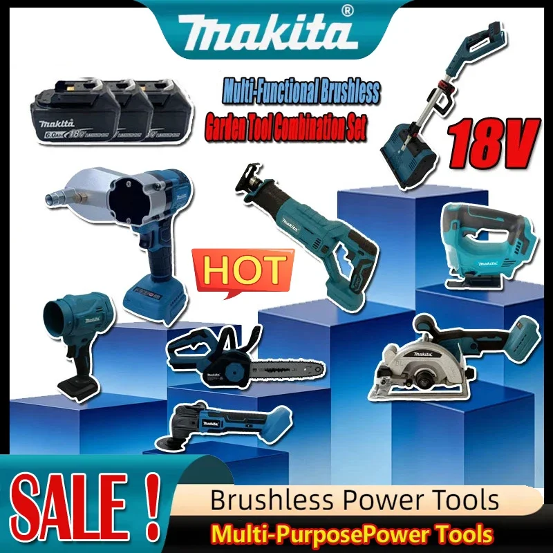 2026 New Sale Makita Brushless Grinder Butter Gun Chainsaw Inflator Combination Silicone Gun Cutting Machine Set for 18v Battery
2026 New Sale Makita Brushless Grinder Butter Gun Chainsaw Inflator Combination Silicone Gun Cutting Machine Set for 18v Battery