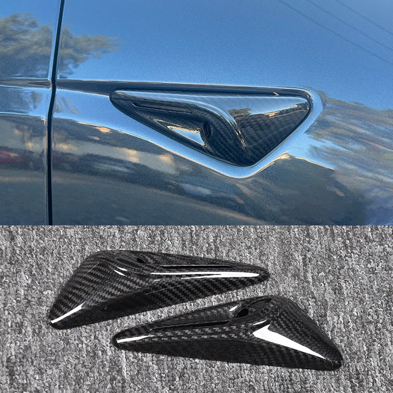 2 шт. для Tesla Model 3 2023 2024 автозапчасти из углеродного волокна внешние боковые наклейки на крыло декоративная защита боковой камеры
2 шт. для Tesla Model 3 2023 2024 автозапчасти из углеродного волокна внешние боковые наклейки на крыло декоративная защита боковой камеры