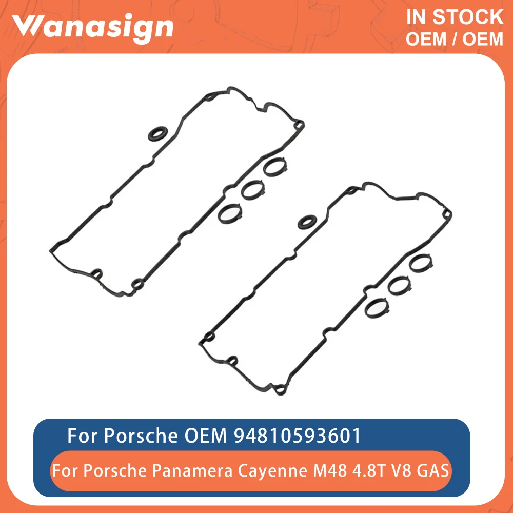 Engine Valve Cover Gasket Set Fit 4.8 L T For Porsche Cayenne Panamera M48 4.8L V8 GAS 2009-2013 94810593601 94810593501
Engine Valve Cover Gasket Set Fit 4.8 L T For Porsche Cayenne Panamera M48 4.8L V8 GAS 2009-2013 94810593601 94810593501