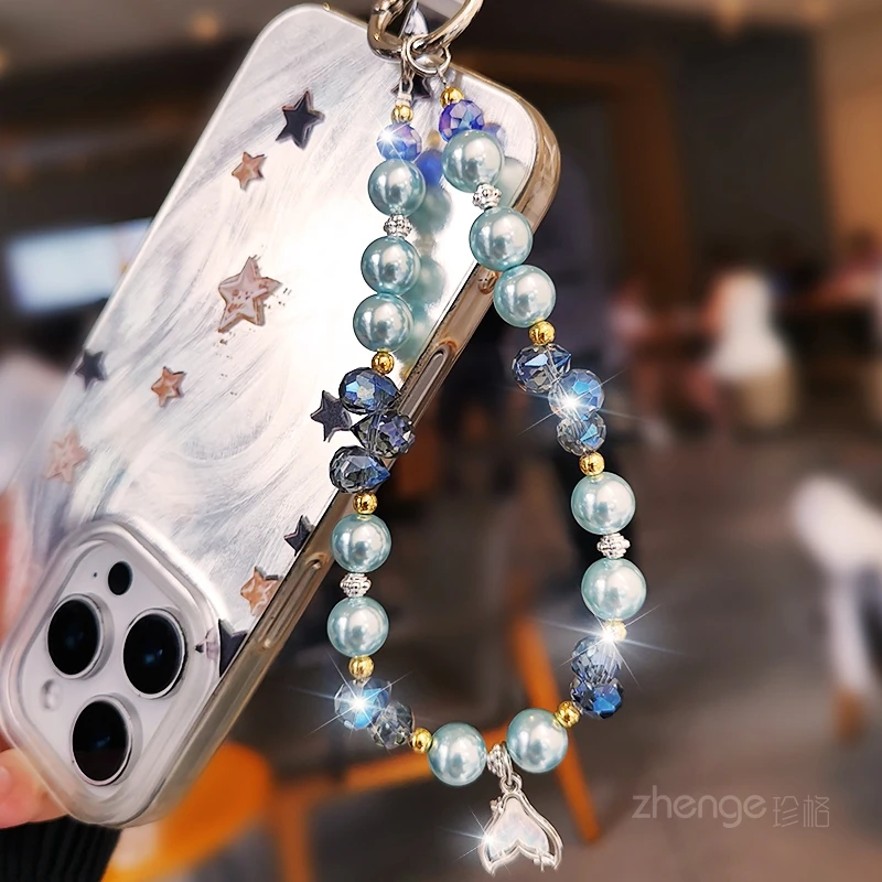 High End Mermaid Pearl Phone Chain, Instagram Women's Wrist Light Luxury High-end Feeling Bag Hanging Pendant
High End Mermaid Pearl Phone Chain, Instagram Women's Wrist Light Luxury High-end Feeling Bag Hanging Pendant