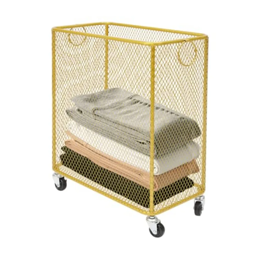 Rolling Laundry Hamper with Wheels Metal Wire Laundry Basket Cart Heavy Duty Clothes Toy Sundries Storage Organize Hamper Bin f
Rolling Laundry Hamper with Wheels Metal Wire Laundry Basket Cart Heavy Duty Clothes Toy Sundries Storage Organize Hamper Bin f