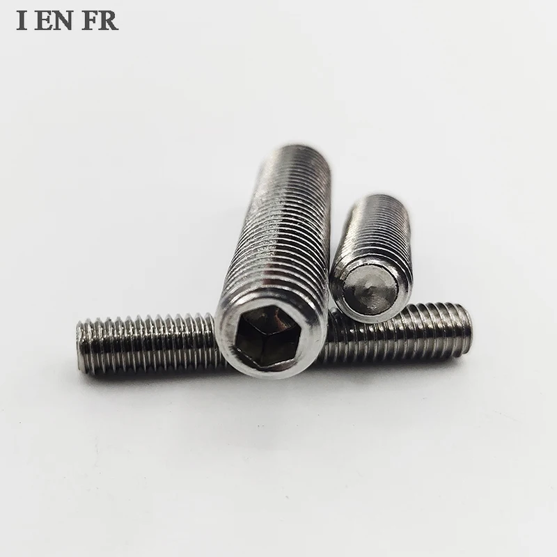 M1.6M2 M2.5 M3 M4 M5 M6 M8 M10 M12M16 DIN916 304 Stainless Steel Hex Hexagon Socket Allen Cup Point Set Screw Grub Headless Bolt 
M1.6M2 M2.5 M3 M4 M5 M6 M8 M10 M12M16 DIN916 304 Stainless Steel Hex Hexagon Socket Allen Cup Point Set Screw Grub Headless Bolt