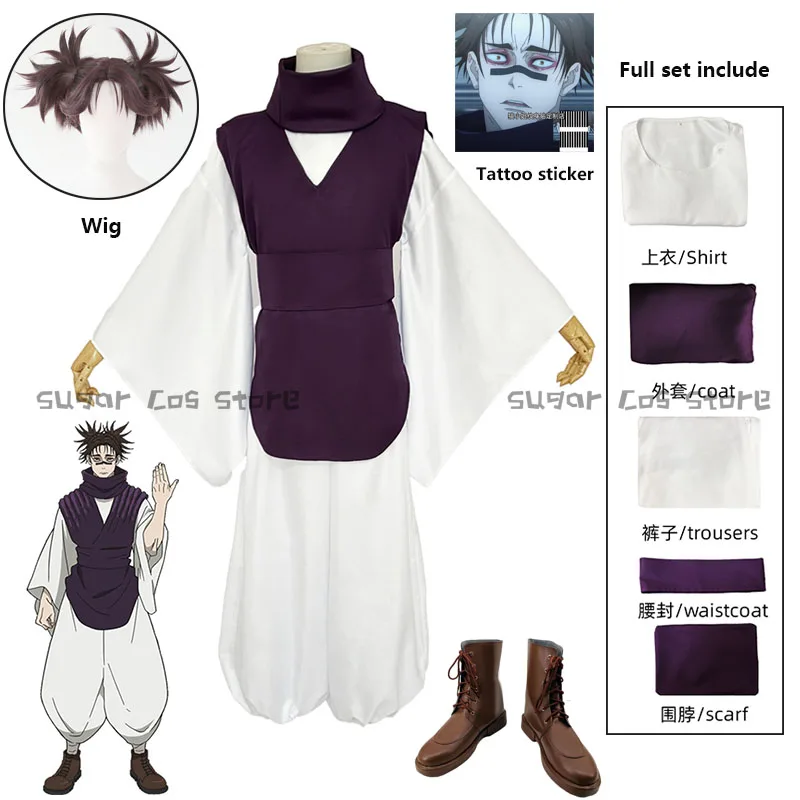 Choso Anime Cosplay Costume Wig Uniform Set Boots Sticker Shimetsu Kaiyuu For Women Men Halloween Christmas Role Play Party
Choso Anime Cosplay Costume Wig Uniform Set Boots Sticker Shimetsu Kaiyuu For Women Men Halloween Christmas Role Play Party