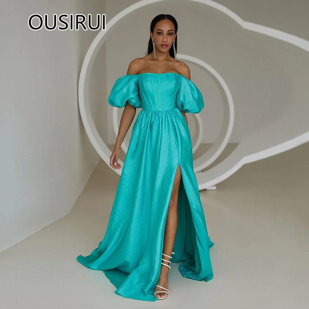 Sleeveless Satin A-line Simple Evening Party Dress Side Split Backless Court Evening Gown with Short Puff Sleeve Custom Made
Sleeveless Satin A-line Simple Evening Party Dress Side Split Backless Court Evening Gown with Short Puff Sleeve Custom Made