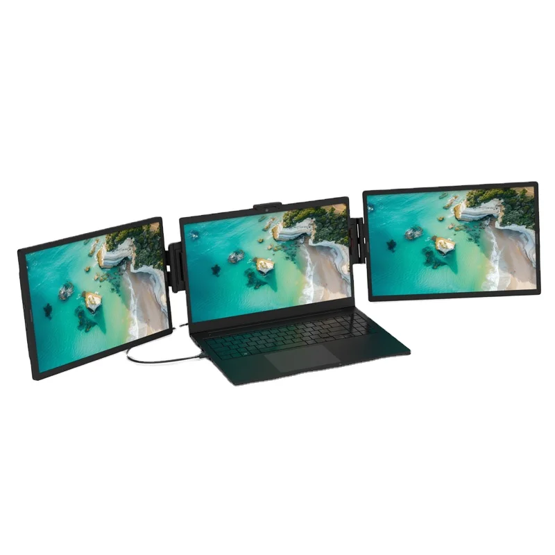 TPM1401 Single USB Cable Triple Displays Folding Extended Screen Triple Portable For 14 Inch Laptops
TPM1401 Single USB Cable Triple Displays Folding Extended Screen Triple Portable For 14 Inch Laptops