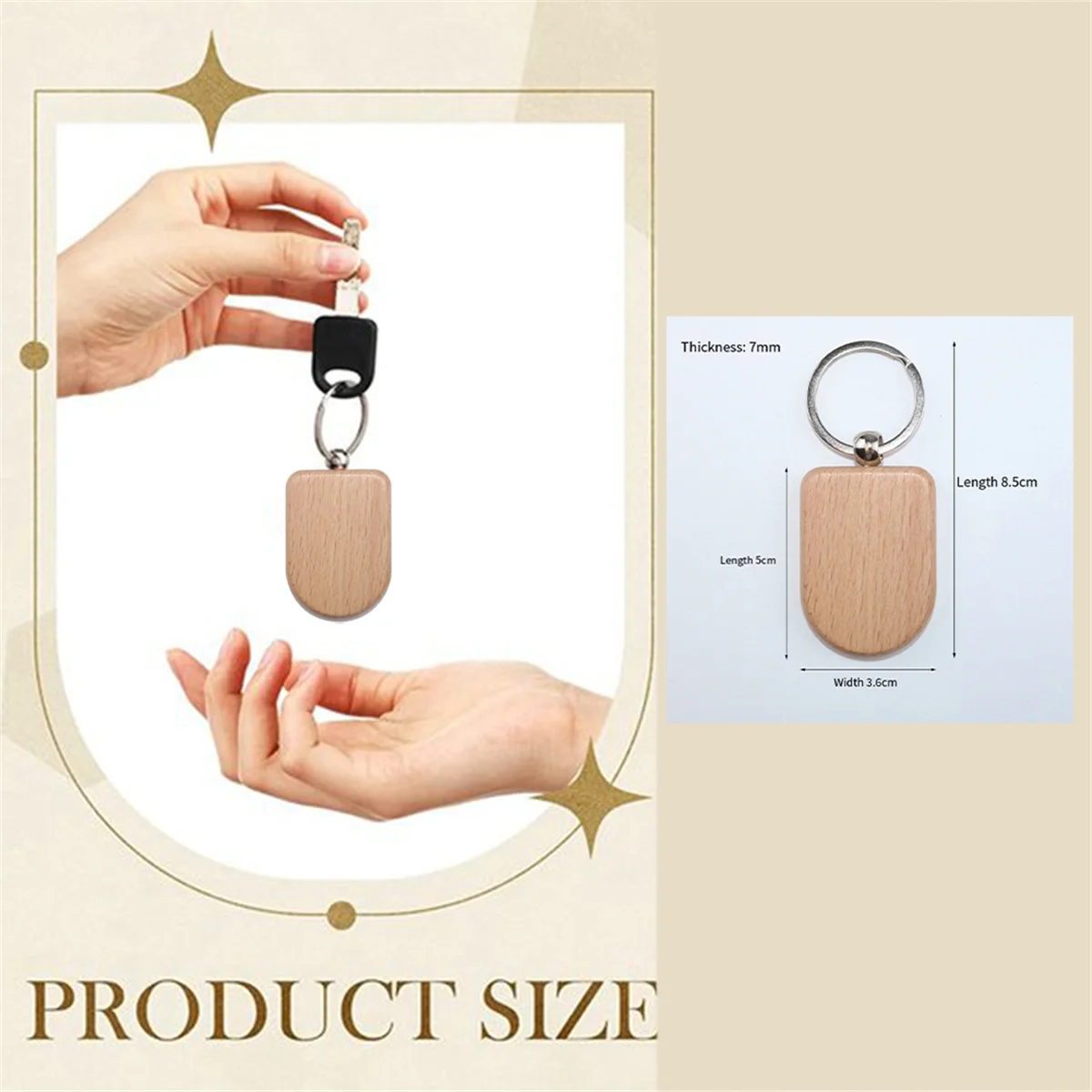 New-Design Blank Wooden Key Tag Key Engraving Blanks Unfinished Key Tags,Style 7
New-Design Blank Wooden Key Tag Key Engraving Blanks Unfinished Key Tags,Style 7