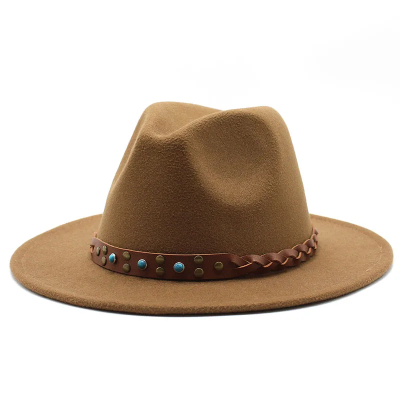 Popular Felt Cap British Style Belt Retro Easy Matching Top Hat Men Women Fedora Hat Woolen Hat
Popular Felt Cap British Style Belt Retro Easy Matching Top Hat Men Women Fedora Hat Woolen Hat