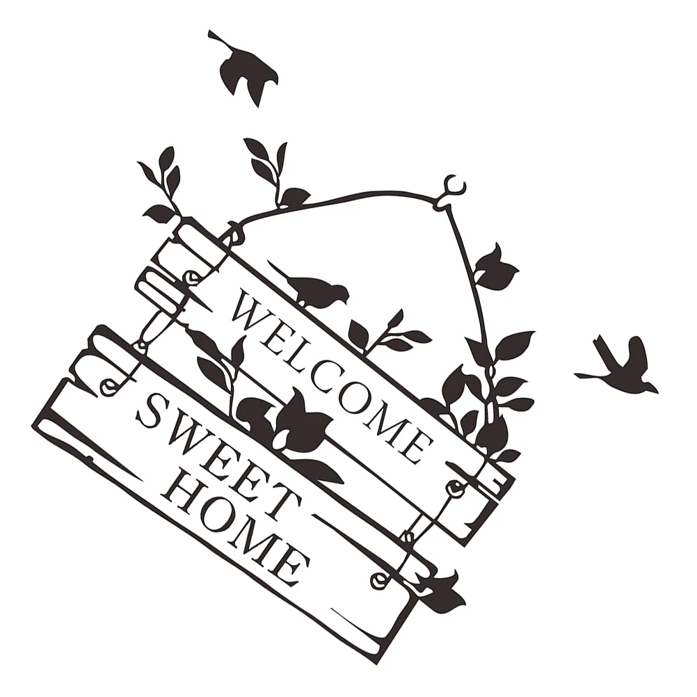 Welcome Home Removable Wall Decal Decals Removable Wall Sticker Decor Cartoon Bird Design PVC Material Living Bedroom Office
Welcome Home Removable Wall Decal Decals Removable Wall Sticker Decor Cartoon Bird Design PVC Material Living Bedroom Office
