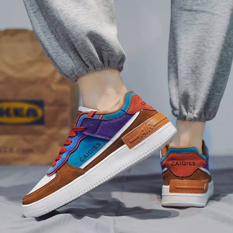 New Color Blocked Men's Sports Shoes, Trendy, Versatile, Comfortable, and Popular Men's Lace Up Board Shoes Plus Size 39-44
New Color Blocked Men's Sports Shoes, Trendy, Versatile, Comfortable, and Popular Men's Lace Up Board Shoes Plus Size 39-44