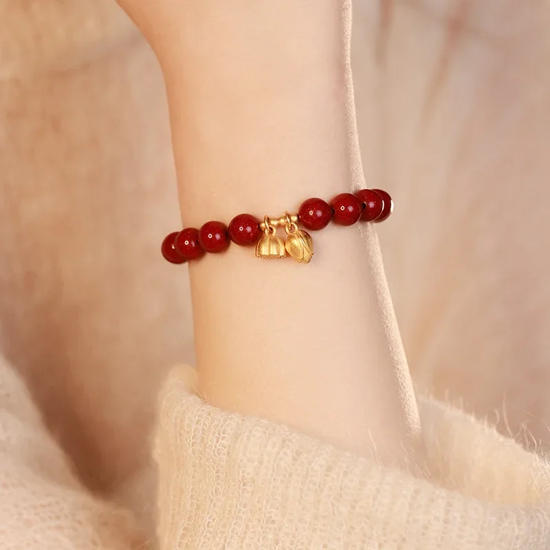 Natural Raw Ore High Content Purple Gold Sand Bracelet Design Two Shihuan Pure Silver Lotus Bracelet Female
Natural Raw Ore High Content Purple Gold Sand Bracelet Design Two Shihuan Pure Silver Lotus Bracelet Female
