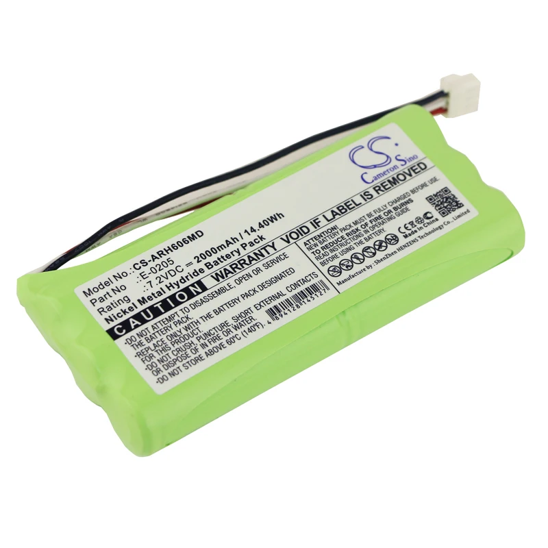 Ni-MH Medical Battery for AARONIA AG, 7.2V, 2000mAh, Compatible Models: Spectran HF-6060 V1, Spectran HF-6060 V4
Ni-MH Medical Battery for AARONIA AG, 7.2V, 2000mAh, Compatible Models: Spectran HF-6060 V1, Spectran HF-6060 V4