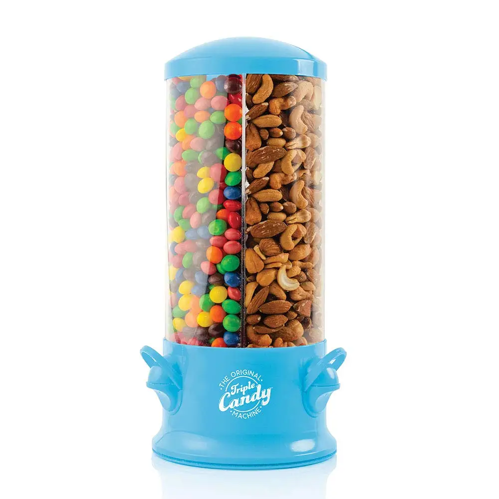 Triple Candy & Nut Dispenser - 360-Degree Rotating Snack Machine for Kids & Adults (Blue)
Triple Candy & Nut Dispenser - 360-Degree Rotating Snack Machine for Kids & Adults (Blue)