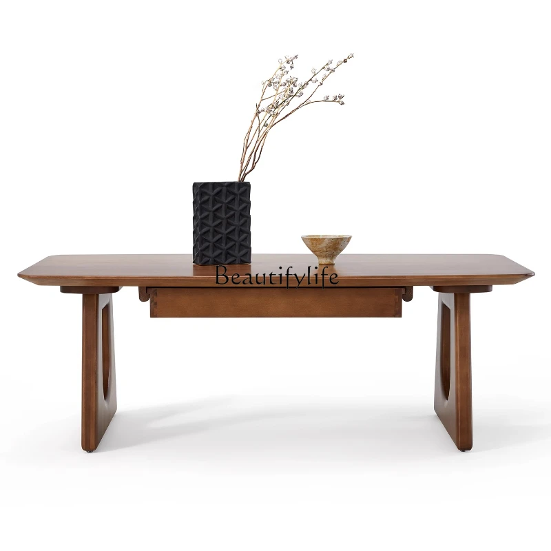 boxwood solid wood log coffee table thick board table teak color small apartment
boxwood solid wood log coffee table thick board table teak color small apartment