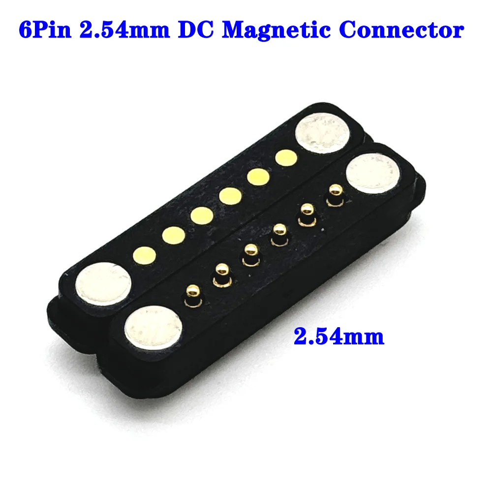 100Pair 6Pin spacing 2.54mm DC Magnetic Pogo Pin Connector Pogopin Male Female Spring Loaded Waterproof DC Power Socket
100Pair 6Pin spacing 2.54mm DC Magnetic Pogo Pin Connector Pogopin Male Female Spring Loaded Waterproof DC Power Socket