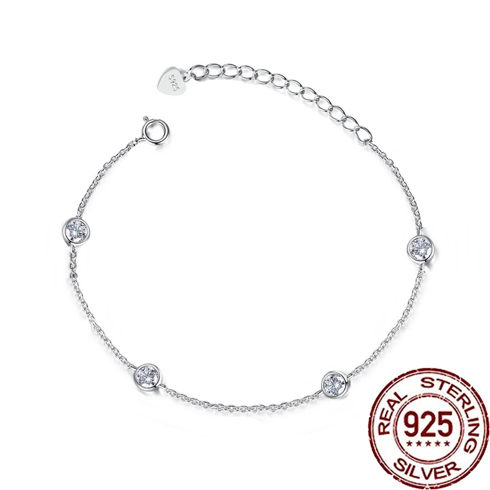 CWWZircons Модный браслет из стерлингового серебра 925 пробы с круглыми цирконами и регулируемой цепочкой для женщин, изысканные ювелирные изделия для свадьбы и вечеринки SB023
CWWZircons Модный браслет из стерлингового серебра 925 пробы с круглыми цирконами и регулируемой цепочкой для женщин, изысканные ювелирные изделия для свадьбы и вечеринки SB023