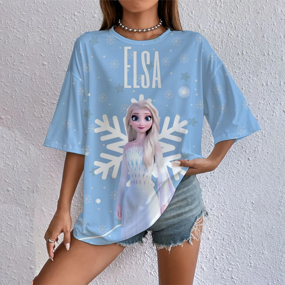 Disney Princess T-shirt Frozen Female Snoopy Printed Cartoon Harajuku Female Short sleeved Tshirt Casual Top Women's Y2K
Disney Princess T-shirt Frozen Female Snoopy Printed Cartoon Harajuku Female Short sleeved Tshirt Casual Top Women's Y2K