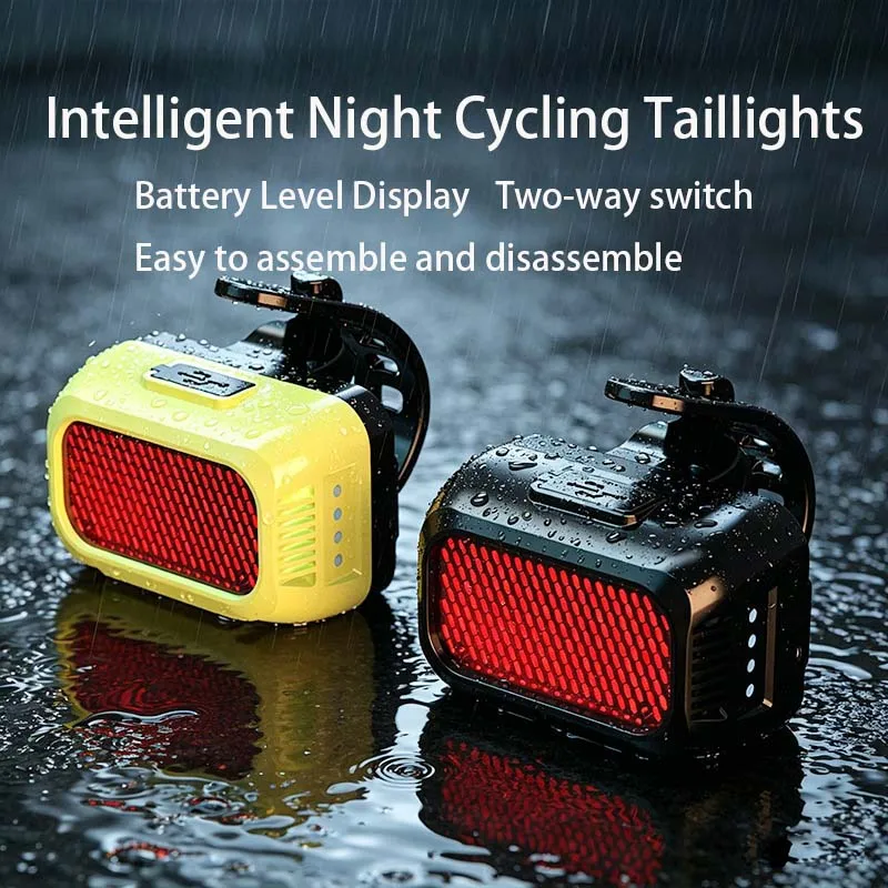 Double on/off Bicycle Taillights Bicycle Safety LED Light Tail Light TYPE-C Charge Warning Light Auto Brake Sensing Rear Light
Double on/off Bicycle Taillights Bicycle Safety LED Light Tail Light TYPE-C Charge Warning Light Auto Brake Sensing Rear Light