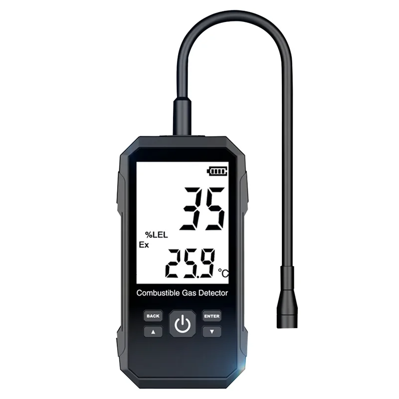Gas Leak Detector Analyzer Methane Combustible Natural Tester Sound Double Alarm LCD Alcohol Gas Leak Sensor
Gas Leak Detector Analyzer Methane Combustible Natural Tester Sound Double Alarm LCD Alcohol Gas Leak Sensor