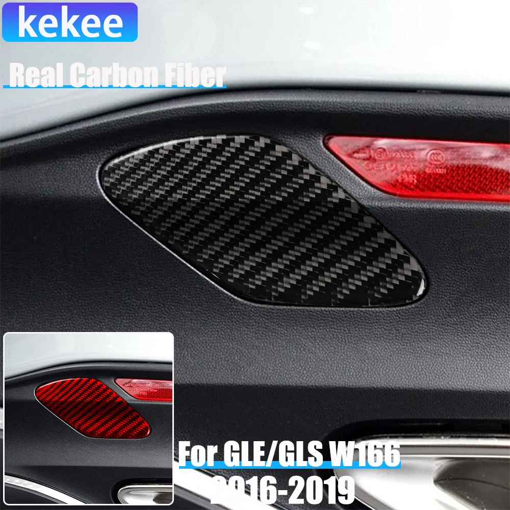Real Carbon Fiber Car Accessories Rear warning light Trim Cover Soft Sticker For Mercedes-Benz W166 GLE/GLS 2016 2017 2018 2019 
Real Carbon Fiber Car Accessories Rear warning light Trim Cover Soft Sticker For Mercedes-Benz W166 GLE/GLS 2016 2017 2018 2019