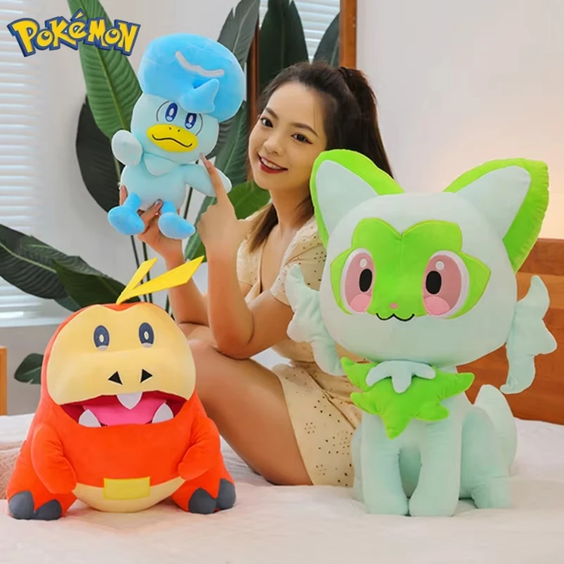30/40/60CM Pokemon Sprigatito Plushies Runshui Duck Fuecoco Stuffed Cartoon Anime Comfortable Soft Doll Children's Toys Peluche
30/40/60CM Pokemon Sprigatito Plushies Runshui Duck Fuecoco Stuffed Cartoon Anime Comfortable Soft Doll Children's Toys Peluche