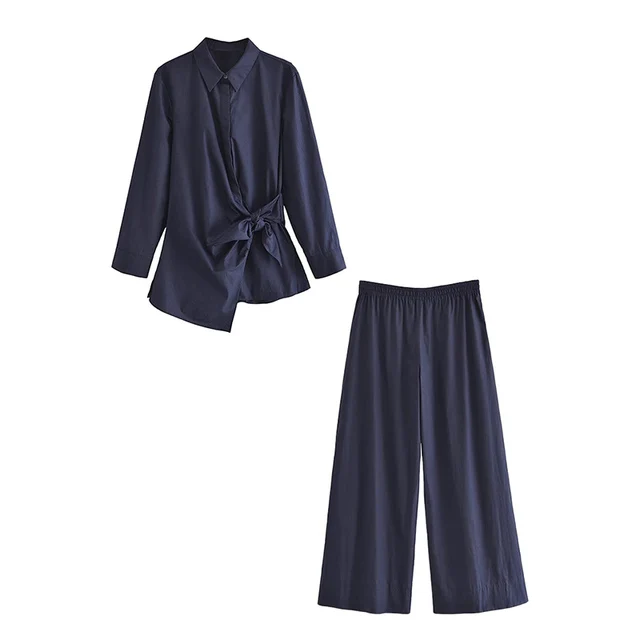 Turn Down Collar Top Female Wide Pants Sets 2023 Summer TRAF Fashion Oversize Solid Bow Women Blouse Suits Loose Shirt High
Turn Down Collar Top Female Wide Pants Sets 2023 Summer TRAF Fashion Oversize Solid Bow Women Blouse Suits Loose Shirt High