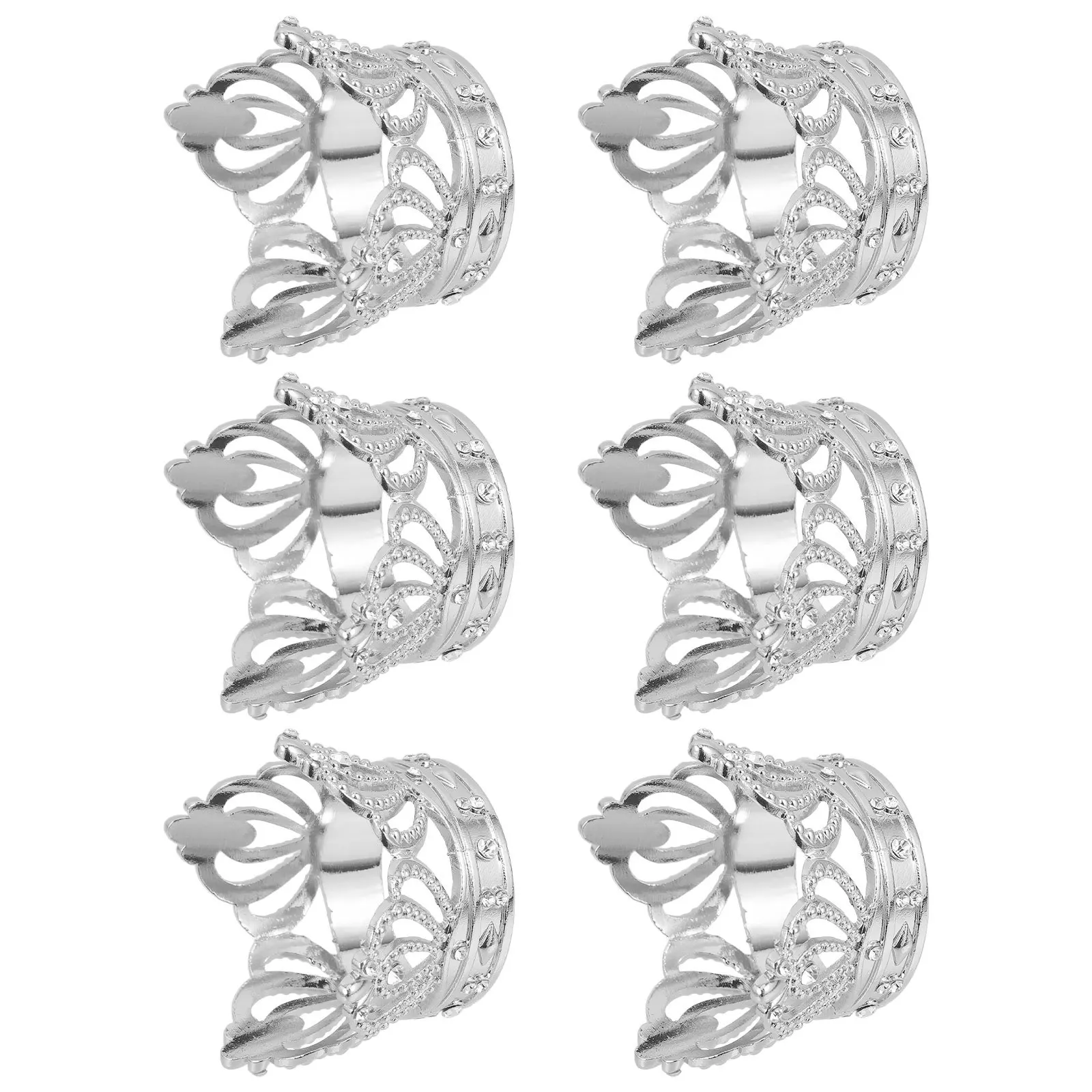 6Pcs Bling Rhinestone Crown Napkin Rings Elegant Dining Table Decoration Reusable Metal Buckles Crown Napkin Ring
6Pcs Bling Rhinestone Crown Napkin Rings Elegant Dining Table Decoration Reusable Metal Buckles Crown Napkin Ring