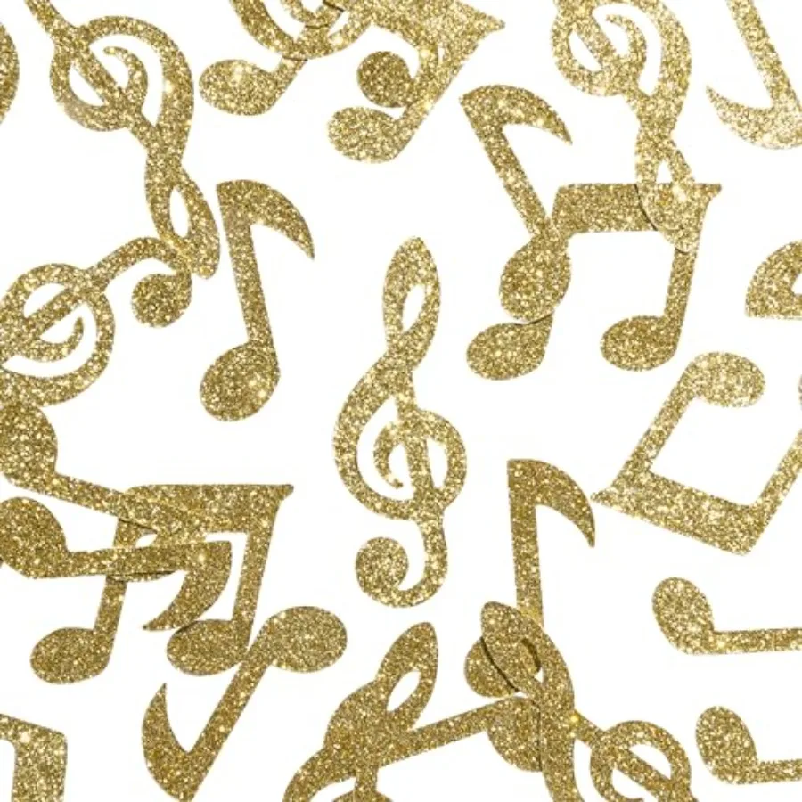 CloverCrafts 50 x Gold Glitter Musical Note Confetti Music Theme Birthday Party Decor
CloverCrafts 50 x Gold Glitter Musical Note Confetti Music Theme Birthday Party Decor