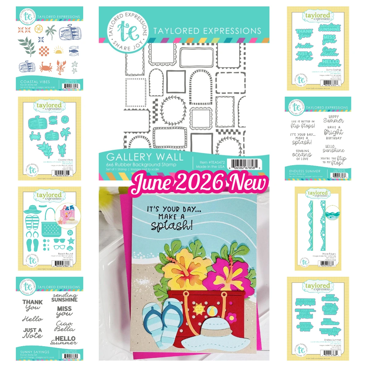 Taylored Sunny Sayings Stamp Beach Bound Gallery Wall June 2026 New Metal Cutting Dies Stamps for DIY Handmade Scrapbooking Card
Taylored Sunny Sayings Stamp Beach Bound Gallery Wall June 2026 New Metal Cutting Dies Stamps for DIY Handmade Scrapbooking Card