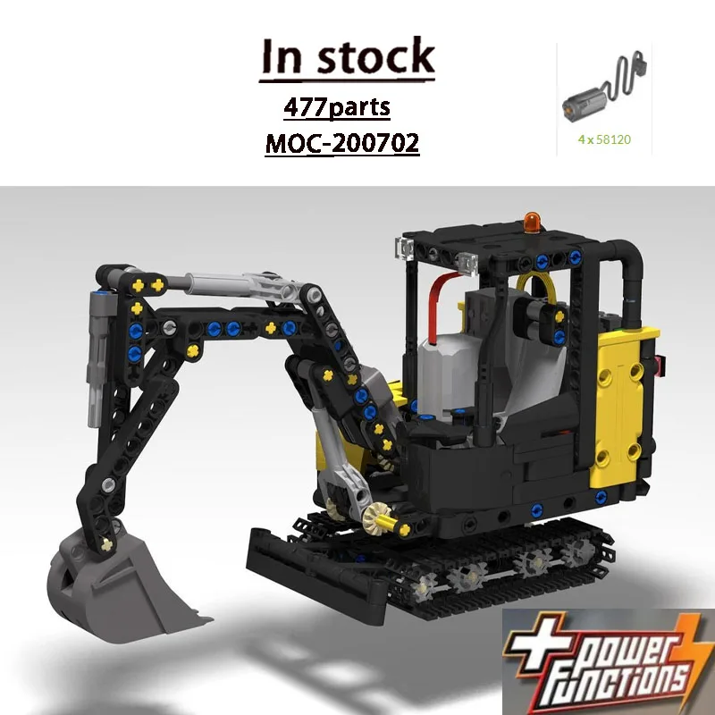 MOC-200702 New Urban Electric Excavator Building Block Model, 477 Parts, Boys' and Children's Birthday and Christmas Toy Gift
MOC-200702 New Urban Electric Excavator Building Block Model, 477 Parts, Boys' and Children's Birthday and Christmas Toy Gift