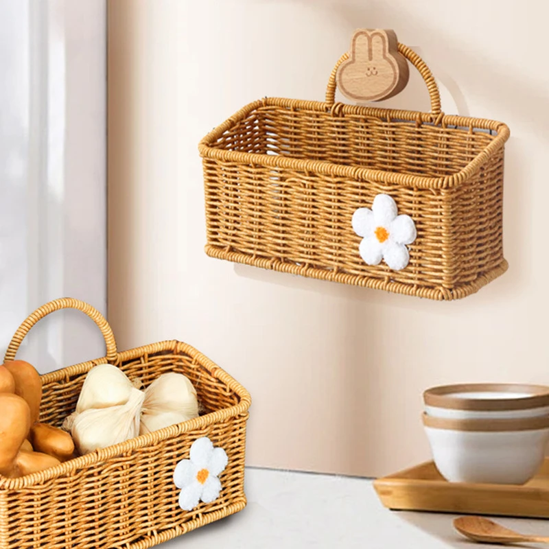 Wall mounted Ginger and Garlic Storage Basket Plastic Woven Plant Hanging Basket Kitchen Storage Basket Rattan Basket
Wall mounted Ginger and Garlic Storage Basket Plastic Woven Plant Hanging Basket Kitchen Storage Basket Rattan Basket