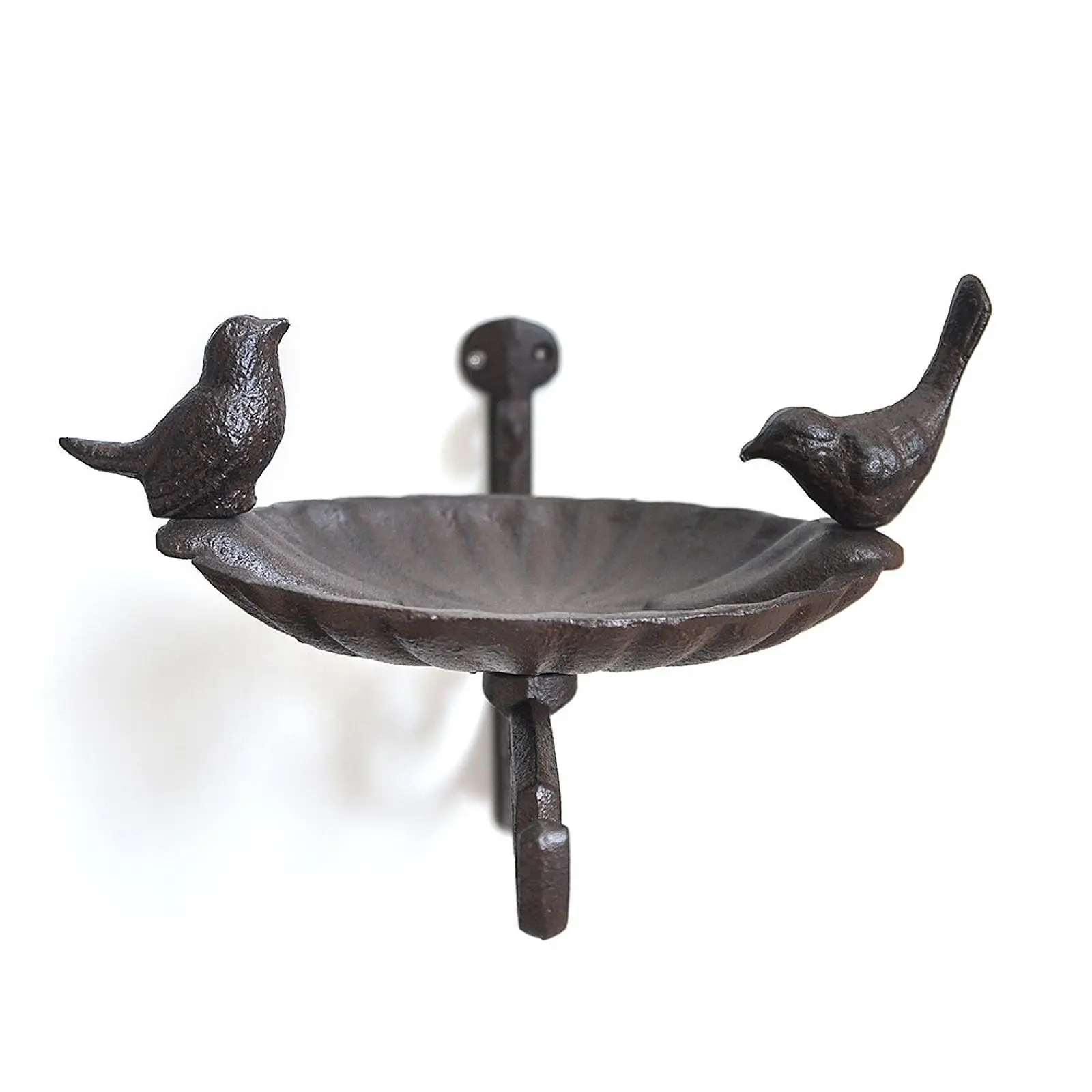 Wall Mounted Bird Bath Iron Birds Feeder with Hanging Bracket Plant Bracket Hook for Yard Garden Decorative Items Decoration
Wall Mounted Bird Bath Iron Birds Feeder with Hanging Bracket Plant Bracket Hook for Yard Garden Decorative Items Decoration