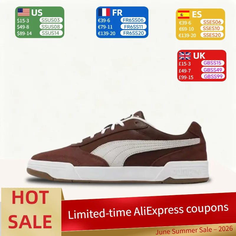 PUMA C-Skate: Comfortable, Versatile, Durable, and Lightweight Low-Top Skate Shoes for Men in Brown and White 403145-03
PUMA C-Skate: Comfortable, Versatile, Durable, and Lightweight Low-Top Skate Shoes for Men in Brown and White 403145-03