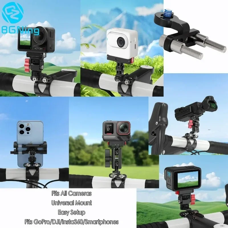 1/4 Screw Bicycle Stem Camera Bracket Adjustable Cam Mount for GoPro Hero 13 DJI Action Pocket3 Insta360 X5 Bike Handlebar Stand
1/4 Screw Bicycle Stem Camera Bracket Adjustable Cam Mount for GoPro Hero 13 DJI Action Pocket3 Insta360 X5 Bike Handlebar Stand