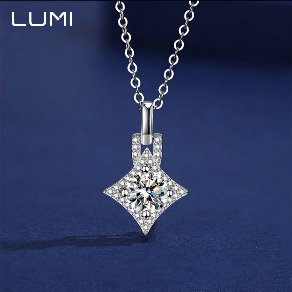 4-Pointed Star Pendant 1CT 6.5mm Moissanite 925 Sterling Silver Necklace for Female Party Bridal Fine Jewelry Lab Diamond
4-Pointed Star Pendant 1CT 6.5mm Moissanite 925 Sterling Silver Necklace for Female Party Bridal Fine Jewelry Lab Diamond