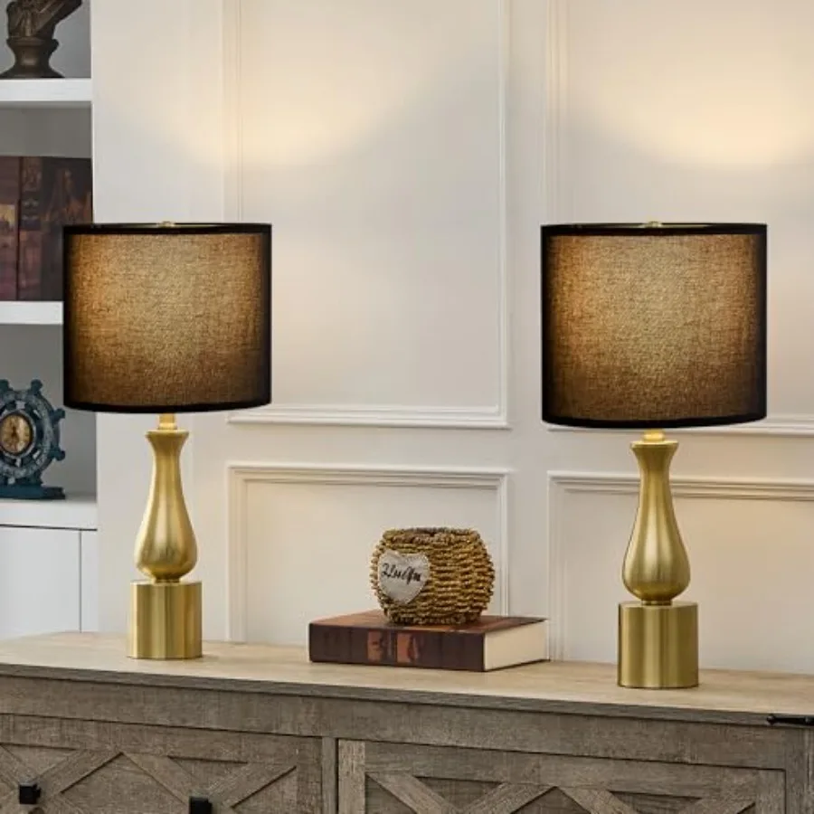 23" Gold Table Lamps for Living Room Set of 2, Small Nightstand Lamps for Bedroom, Modern Gold Lamps Set of 2 for End Table, So
23" Gold Table Lamps for Living Room Set of 2, Small Nightstand Lamps for Bedroom, Modern Gold Lamps Set of 2 for End Table, So