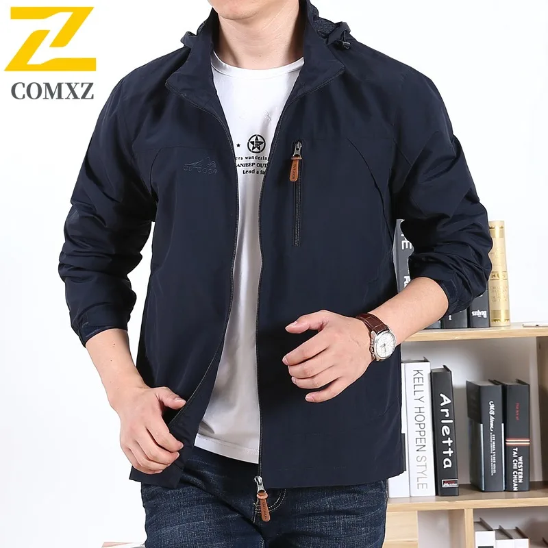 COMXZ новая мужская куртка средней длины, ветровка, весна-осень, легкий свободный крой с капюшоном, большой размер, повседневное спортивное пальто на открытом воздухе 2025
COMXZ новая мужская куртка средней длины, ветровка, весна-осень, легкий свободный крой с капюшоном, большой размер, повседневное спортивное пальто на открытом воздухе 2025