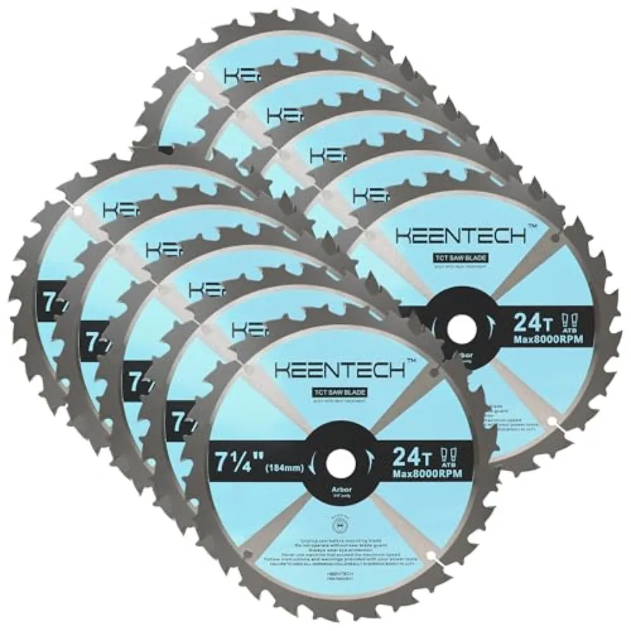 7-1/4 Inch Circular Saw Blade by 5/8" Bore for Cutting Plywood MDF OSB Longer Service Life -Pack
7-1/4 Inch Circular Saw Blade by 5/8" Bore for Cutting Plywood MDF OSB Longer Service Life -Pack