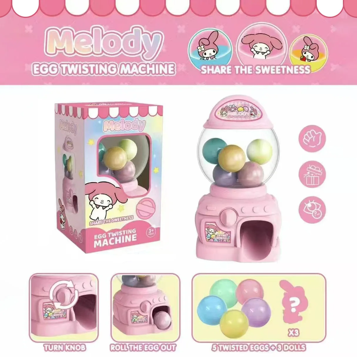 (Authorized) Sanrio Hello Kitty Fun Toy, Kuromi Twisted Egg Toy, Suitable for New Year Gift Party Gift Birthday Valentine's Day
(Authorized) Sanrio Hello Kitty Fun Toy, Kuromi Twisted Egg Toy, Suitable for New Year Gift Party Gift Birthday Valentine's Day